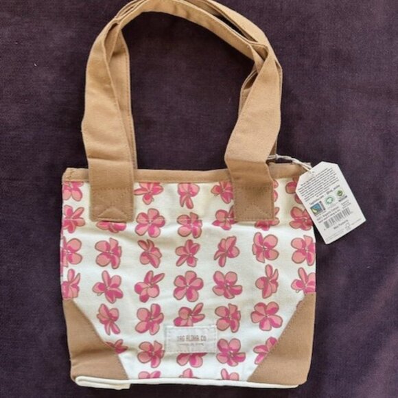 Whole Foods Hawaii x Tag Aloha Mini Tote - Pink Plumeria Limited Edition - Picture 2 of 7